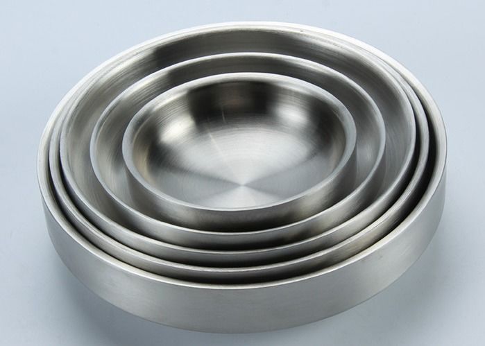 Eco Friendly Toddlers Steel Serving Plates 9cm 12cm 25cm