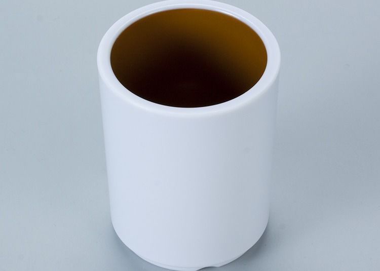 Two Tone Color 180cc Straight Melamine Cups Mugs Without Handle